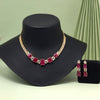 Rani Color American Diamond Necklaces Set