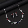 Multi Color American Diamond Necklaces Set