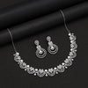 Silver Color American Diamond Necklaces Set