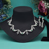 Green Color American Diamond Necklace Set (CZN901GRN)