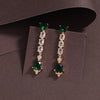 Green Color American Diamond Necklace Set (CZN921GRN)