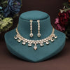 White Color American Diamond Necklace Set (CZN921WHT)