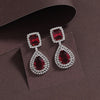 Ruby Color American Diamond Necklace Set (CZN926RUBY)