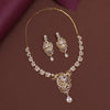 White Color American Diamond Necklace Set (CZN927WHT)