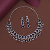 Blue Color American Diamond Necklace Set (CZN932BLU)