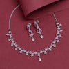 Light Pink Color American Diamond Necklace Set (CZN948LPNK)