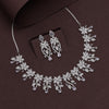 Silver Color American Diamond Necklace Set (CZN951SLV)