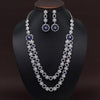 Blue Color American Diamond Necklace Set (CZN952BLU)