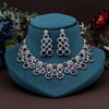 Blue Color American Diamond Necklace Set (CZN953BLU)