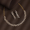 White Color American Diamond Necklace Set (CZN963WHT)