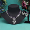 Purple Color American Diamond Necklace Set (CZN969PRP)