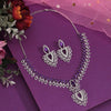 Purple Color American Diamond Necklace Set (CZN969PRP)