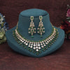 Green Color American Diamond Necklace Set (CZN970GRN)