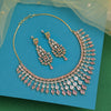 Pink Color American Diamond Necklace Set (CZN970PNK)