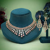 Pink Color American Diamond Necklace Set (CZN970PNK)