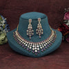 Purple Color American Diamond Necklace Set (CZN970PRP)