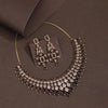 Purple Color American Diamond Necklace Set (CZN970PRP)