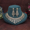 White Color American Diamond Necklace Set (CZN970WHT)