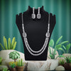 Silver Color American Diamond Necklace Set (CZN974SLV)