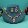 Ruby Color American Diamond Necklace Set (CZN976RUBY)