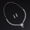 Silver Color American Diamond Necklace Set (CZN981SLV)