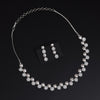 Silver Color American Diamond Necklace Set (CZN985SLV)