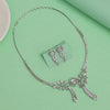 Silver Color American Diamond Necklace Set (CZN990SLV)