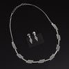 Silver Color American Diamond Necklace Set (CZN996SLV)