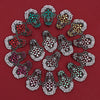 Assorted Color 9 Pairs Of Black Antique Earrings (DRKDE119CMB)