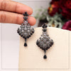 Black Color Black Antique Earrings (DRKDE168BLK)