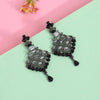 Black Color Black Antique Earrings (DRKDE168BLK)