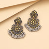 Yellow Color Black Antique Earrings (DRKDE169YLW)