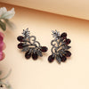 Purple Color Black Antique Earrings (DRKDE171PRP)