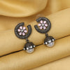 Pink Color Black Antique Earrings (DRKDE173PNK)