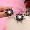 Black Color Black Antique Earrings (DRKDE175BLK)