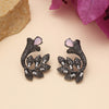 Pink Color Black Antique Earrings (DRKDE176PNK)