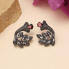 Purple Color Black Antique Earrings (DRKDE176PRP)