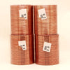 Copper Color 4 Set Of Fashion Bangles Combo Size(2 Set Of 2.6, 2 Set Of 2.8) FB144CMB
