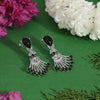 Black Color Fashion Earrings (FE101BLK)