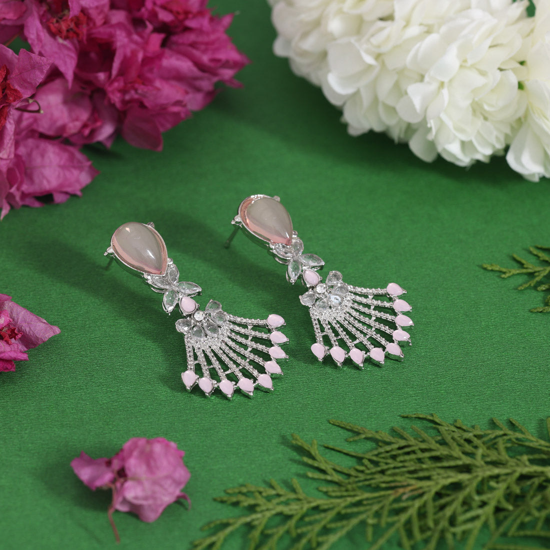 Baby Pink Color Fashion Earrings (FE101BPNK)