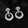 Black Color Fashion Earrings (FE102BLK)