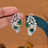 Green Color Fashion Earrings (FE103GRN)