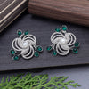 Green Color Fashion Earrings (FE104GRN)