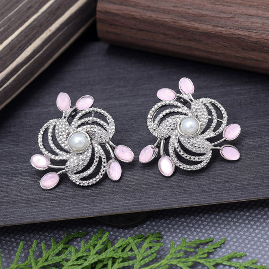 Pink Color Fashion Earrings (FE104PNK)