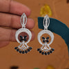 Black Color Fashion Earrings (FE105BLK)