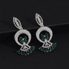 Green Color Fashion Earrings (FE105GRN)