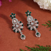 Green Color Fashion Earrings (FE106GRN)