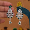 Green Color Fashion Earrings (FE106GRN)