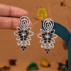 Black Color Fashion Earrings (FE107BLK)