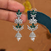 Green Color Fashion Earrings (FE108GRN)